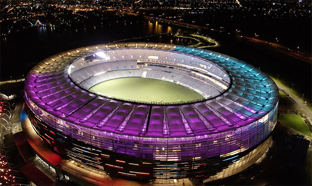 imagen del optus stadium de perth australia