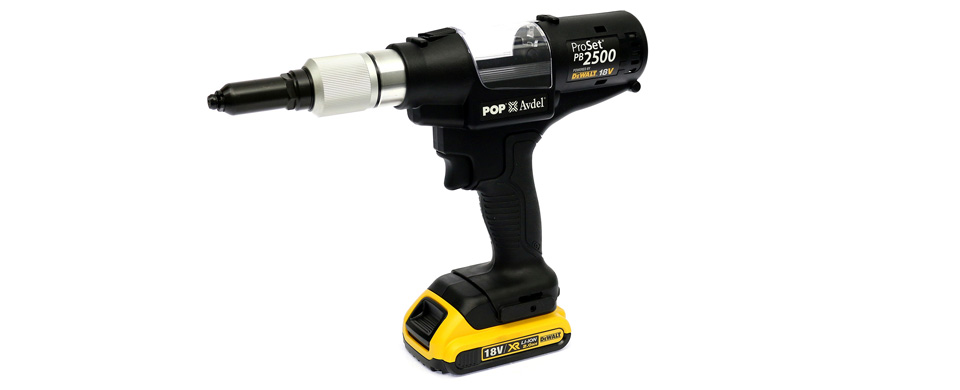 POP® ProSet® PB2500 バッテリー駆動リベット ガン | STANLEY